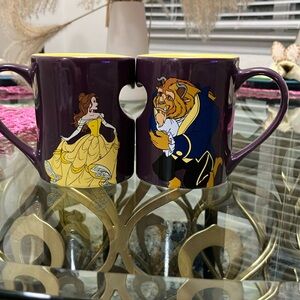 Disney Beauty and the Beast Purple Mug Set